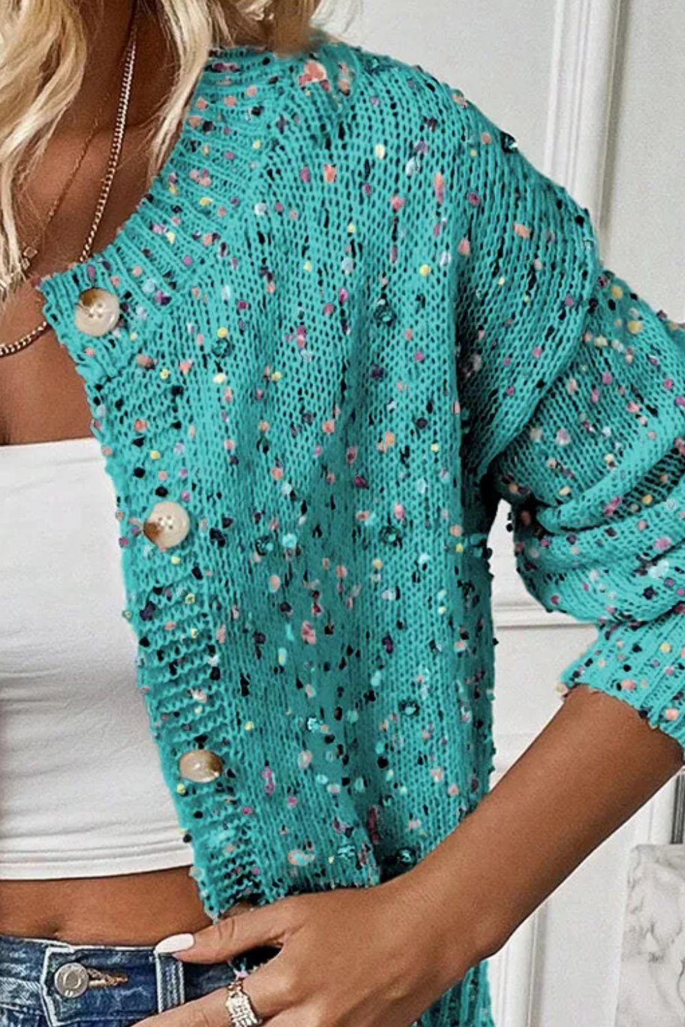 Confetti Long Sleeve Cardigan