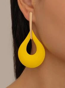 Yellow Raindrops Earrings