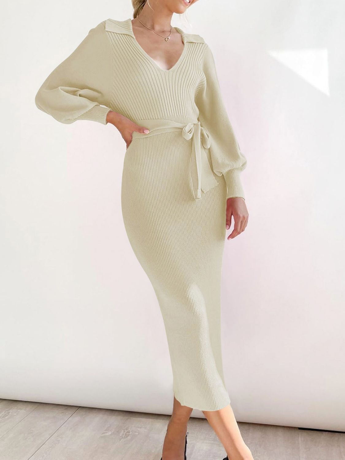 Perfect Wrap Sweater Dress