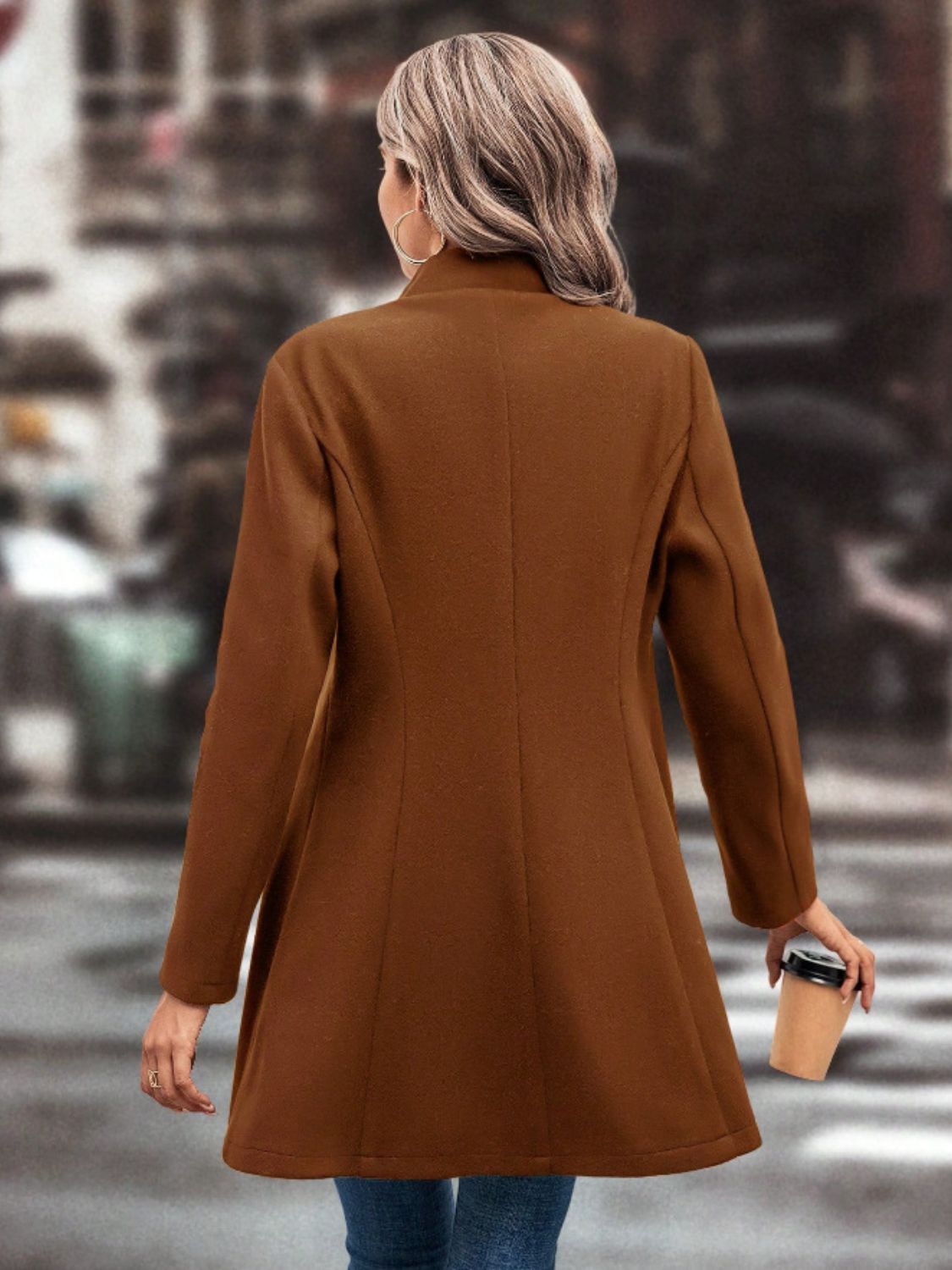 Collared Neck Coat