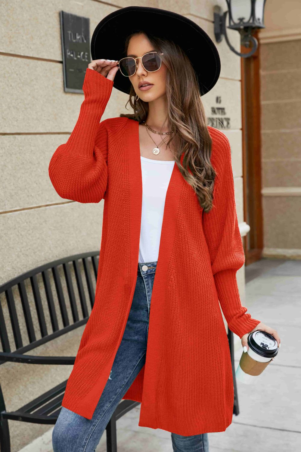 Light Lantern Sleeve Cardigan