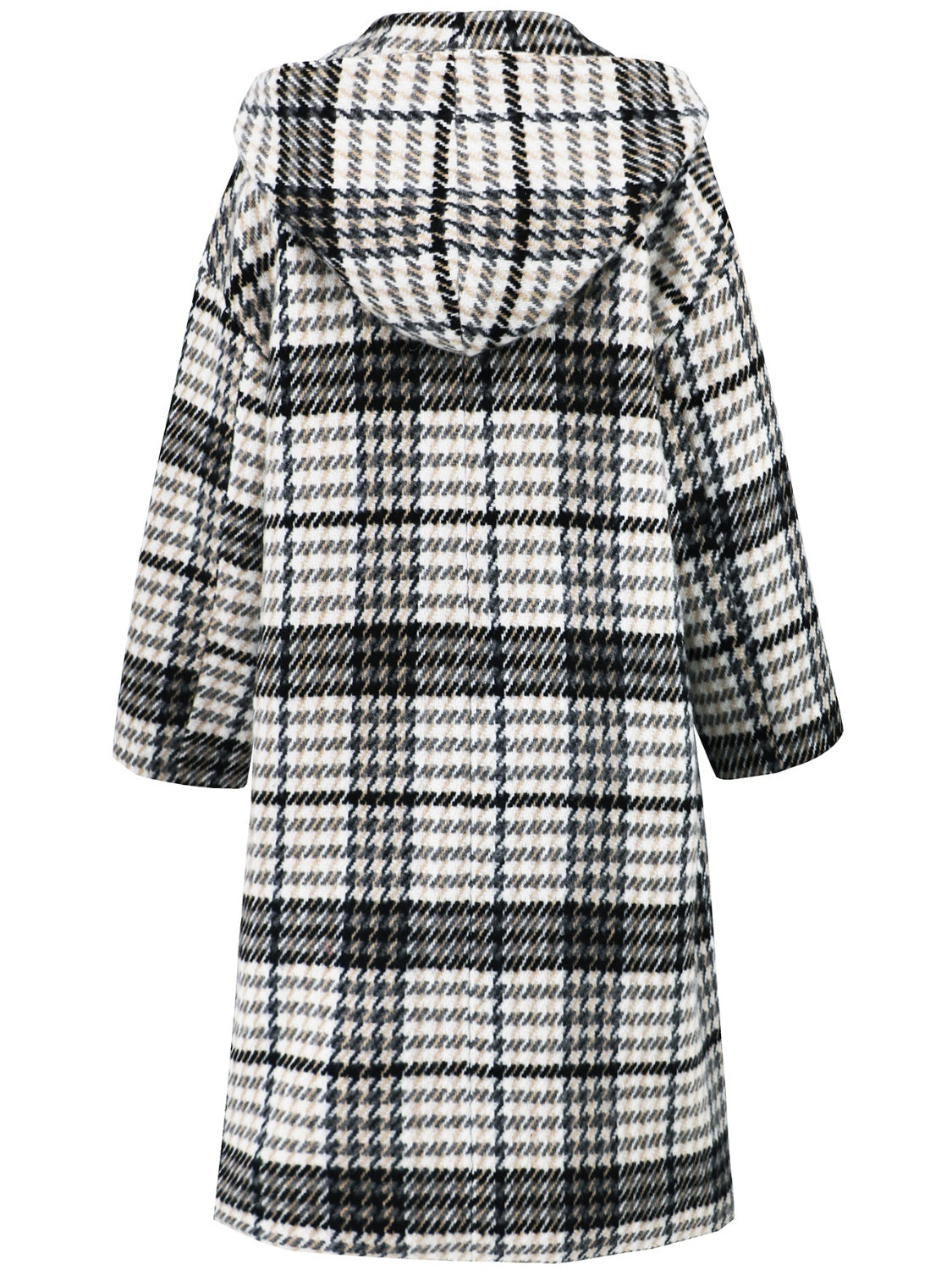 Mustard Plaid Longline Coat