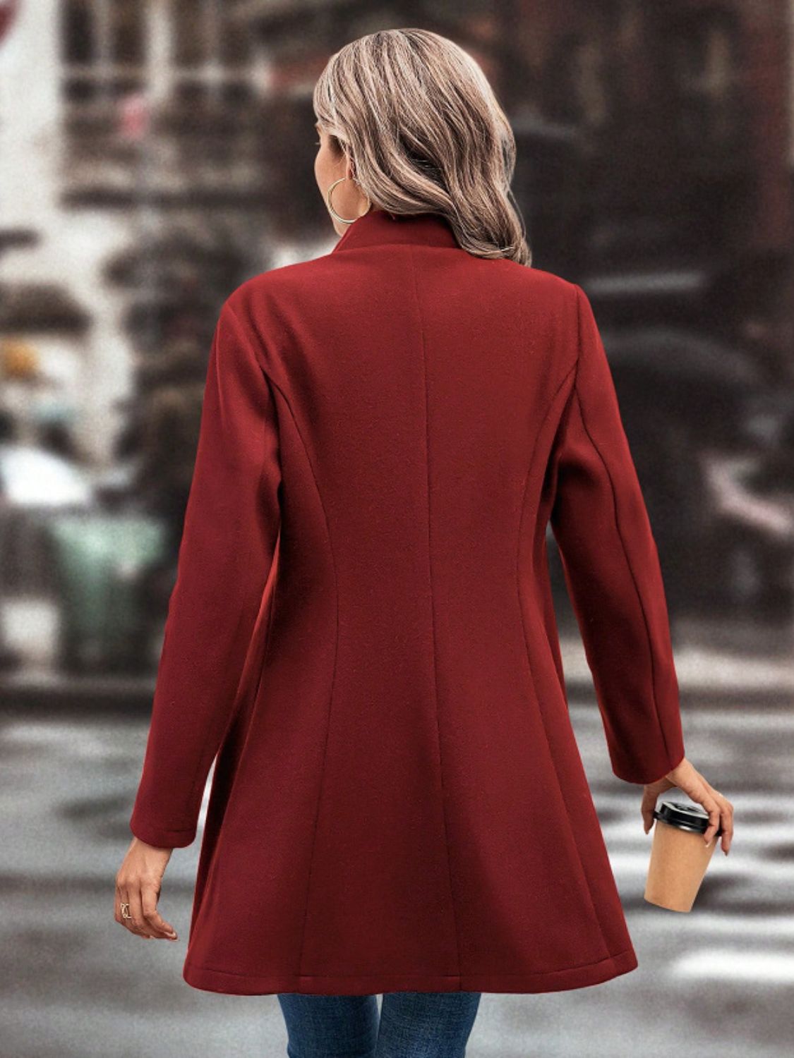 Collared Neck Coat