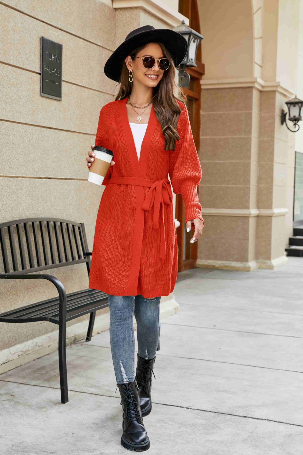 Light Lantern Sleeve Cardigan