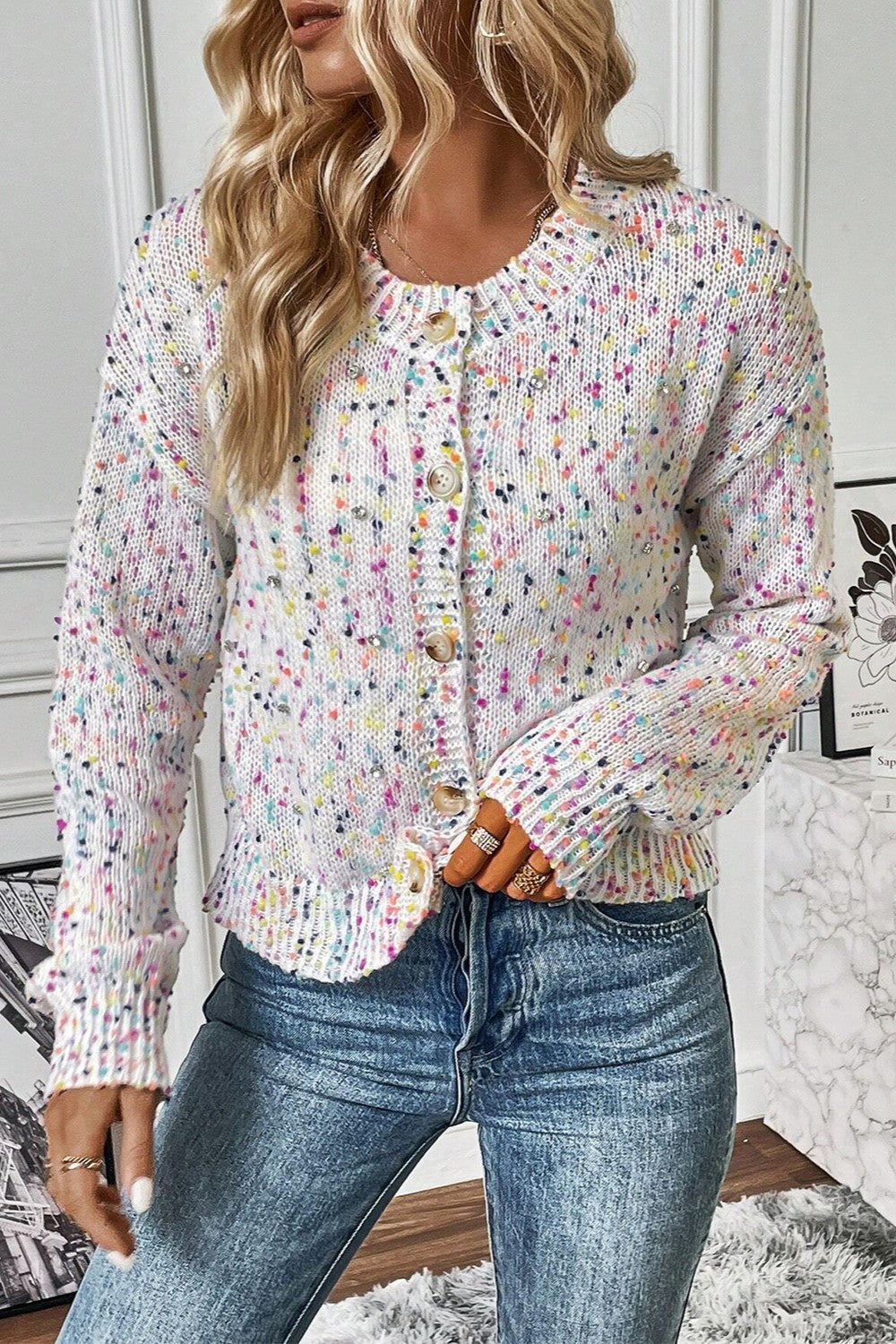 Confetti Long Sleeve Cardigan