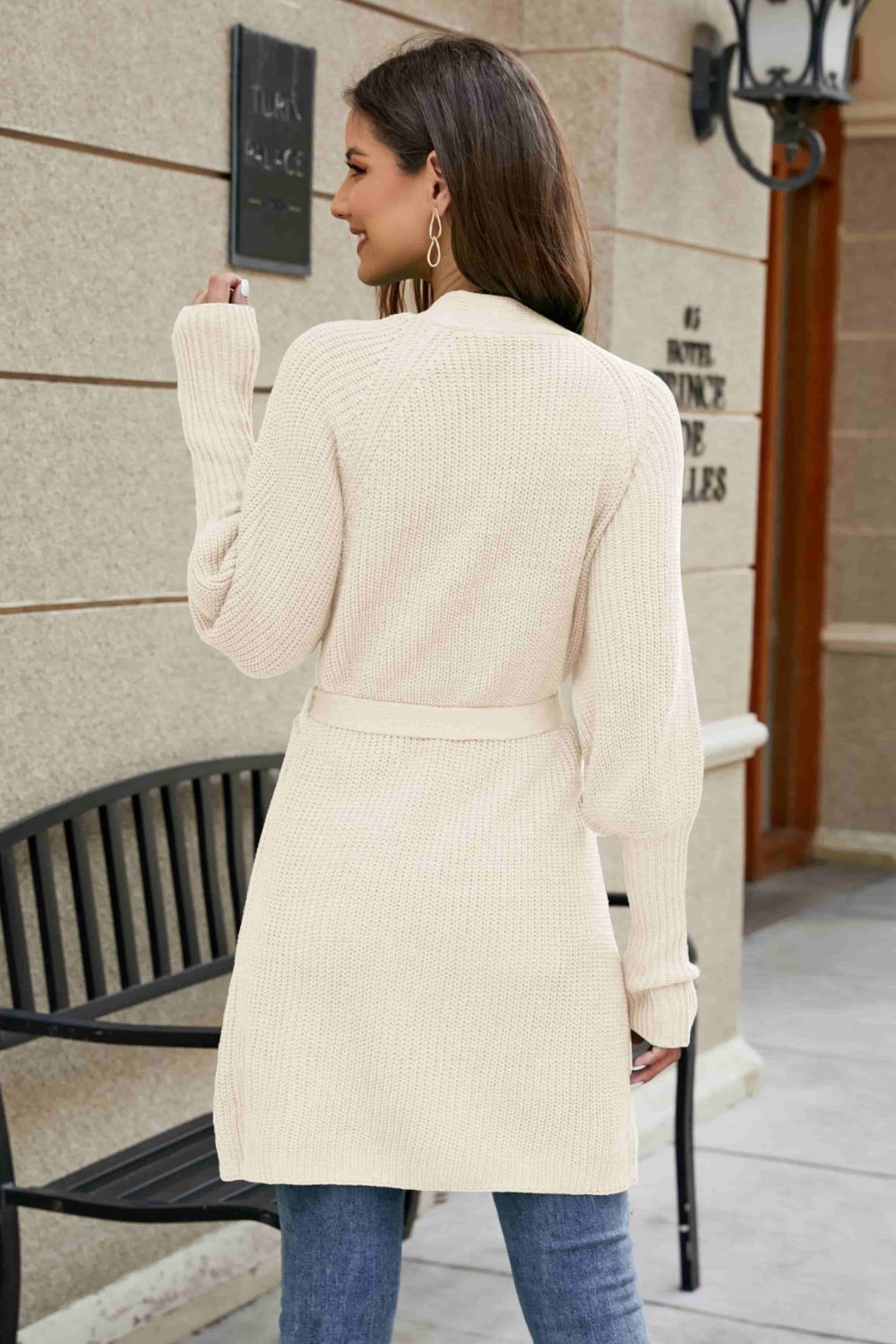 Light Lantern Sleeve Cardigan