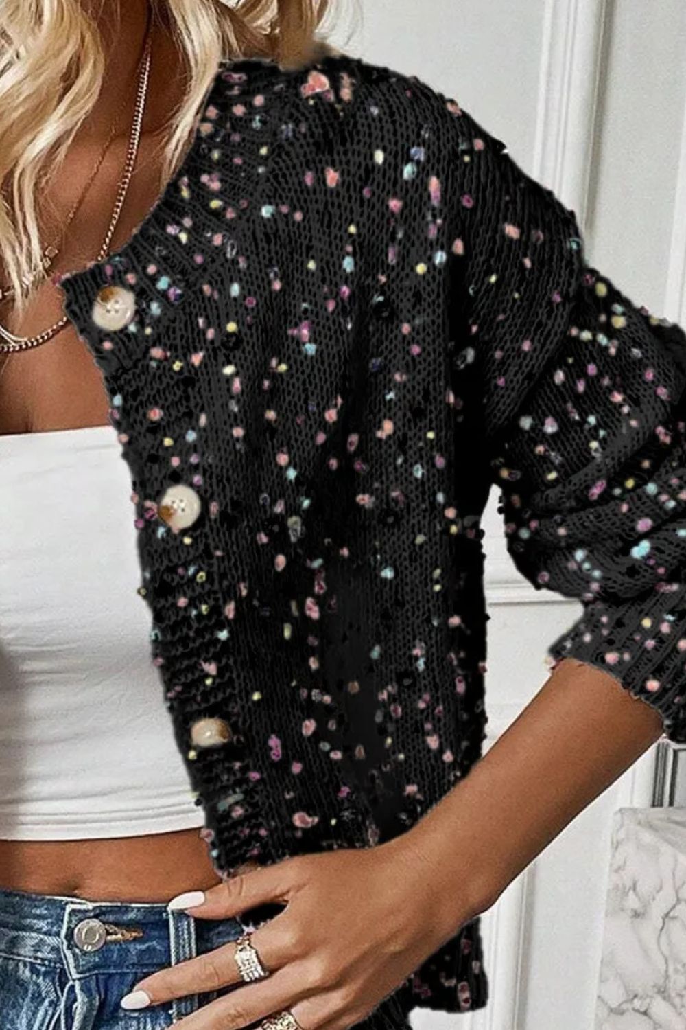 Confetti Long Sleeve Cardigan