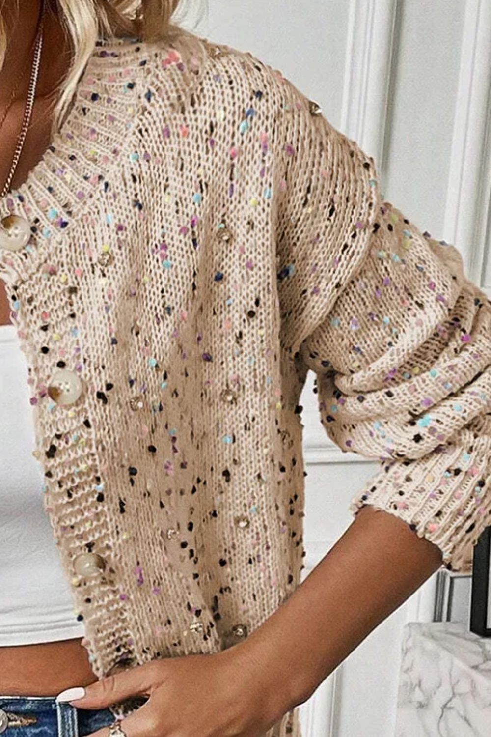 Confetti Long Sleeve Cardigan