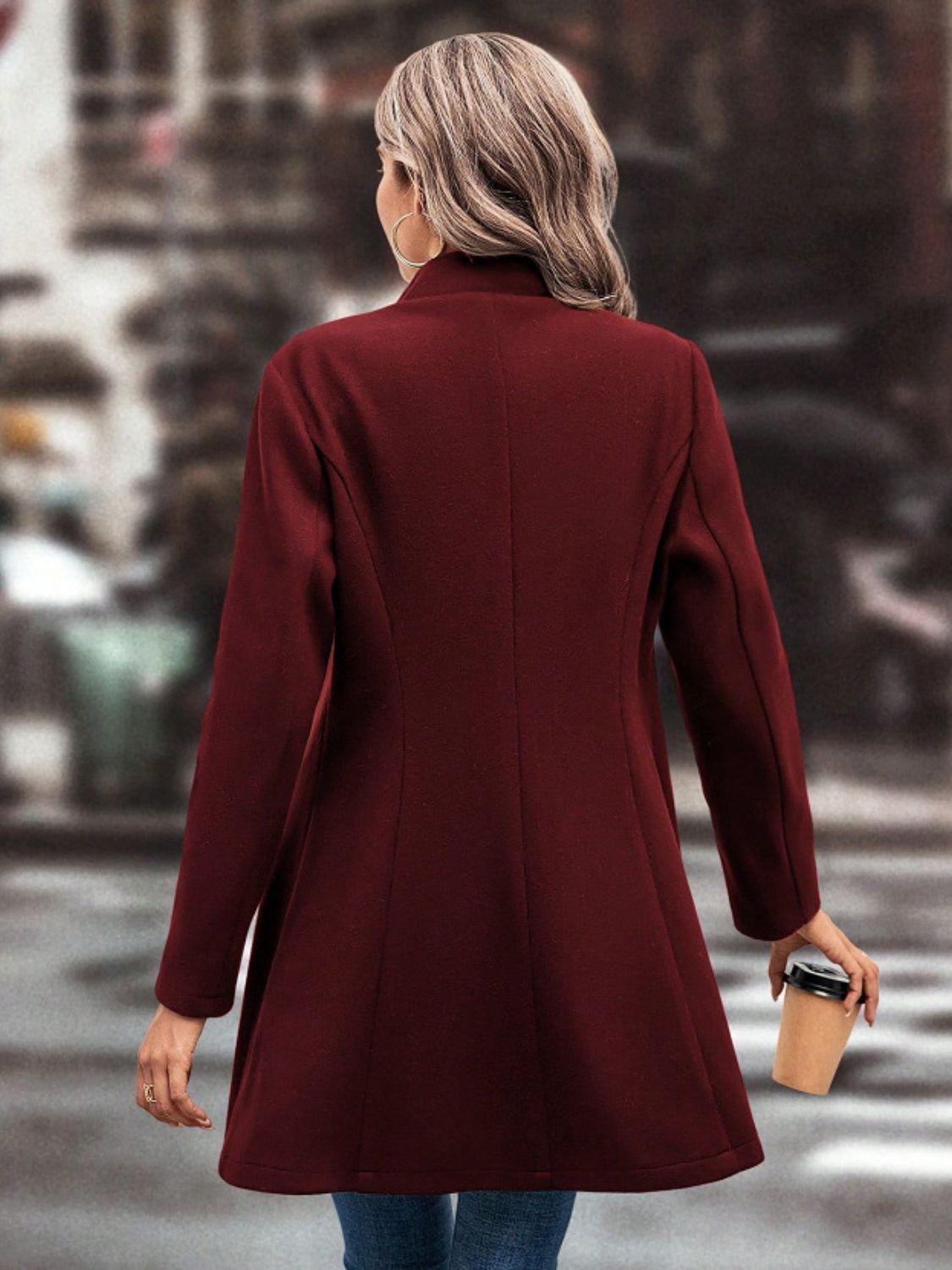 Collared Neck Coat