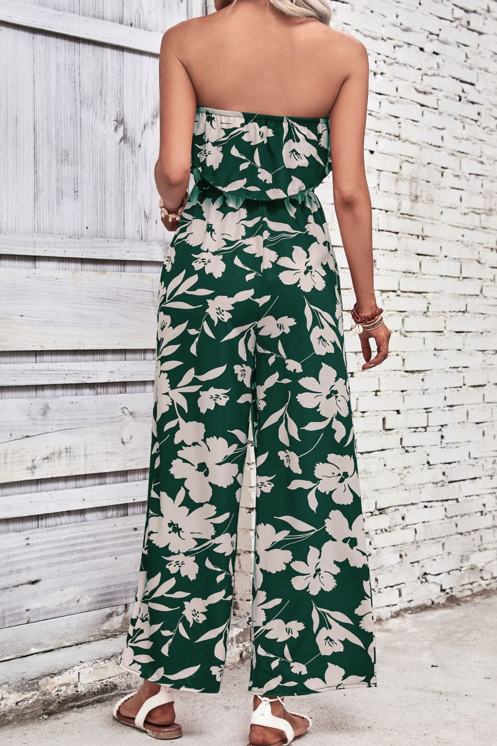 Tropical Wide Leg Jumpsuit