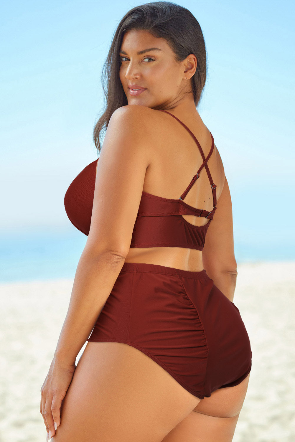 Crisscross Two-Piece Swimsuit