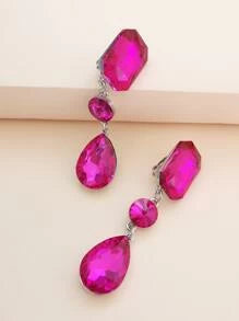 Clipon Pink Dangles