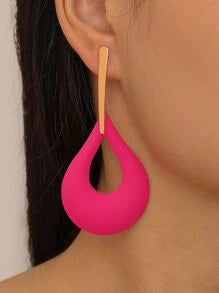 Hot Pink Raindrops Earrings