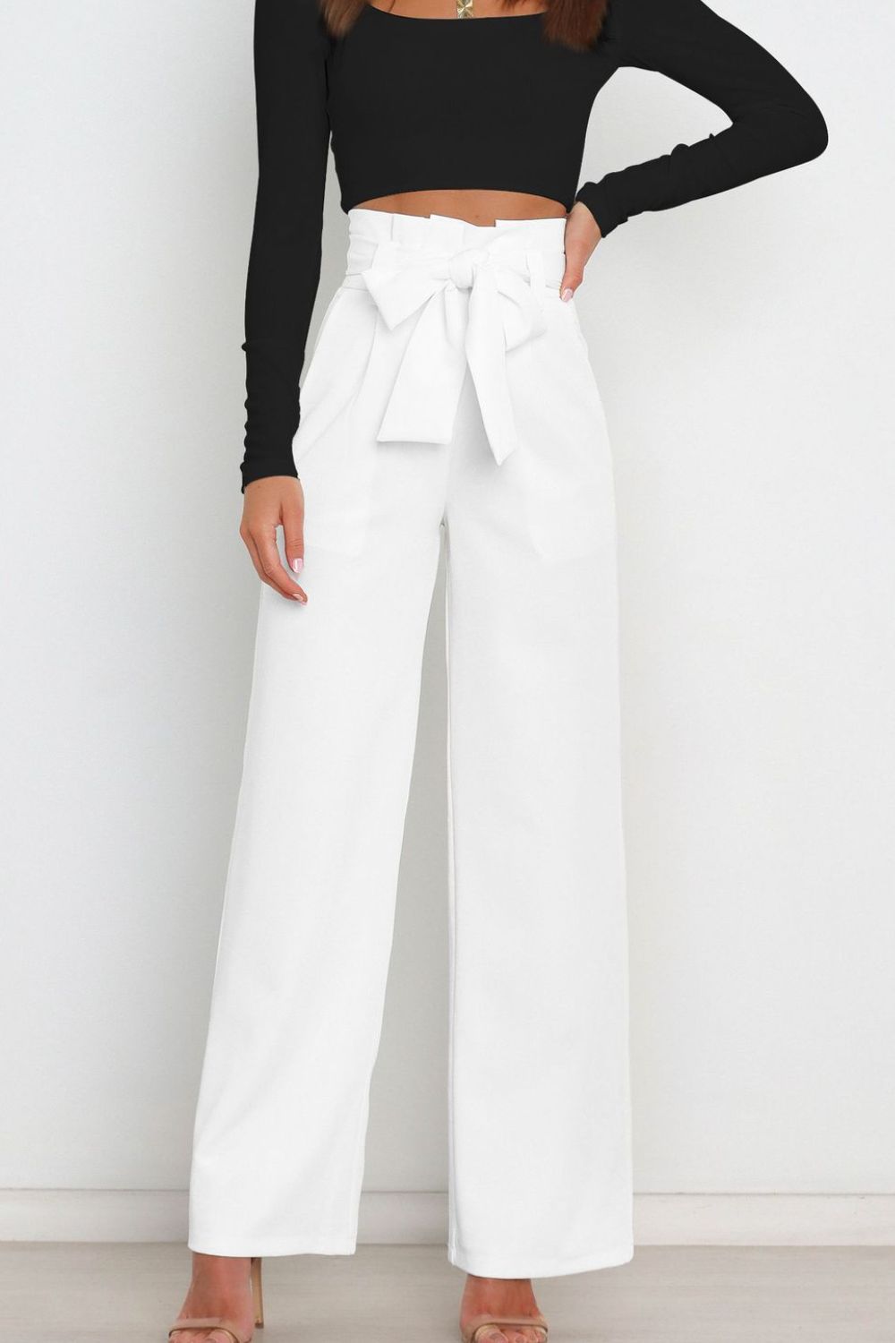 Paperbag Wide Leg Pants