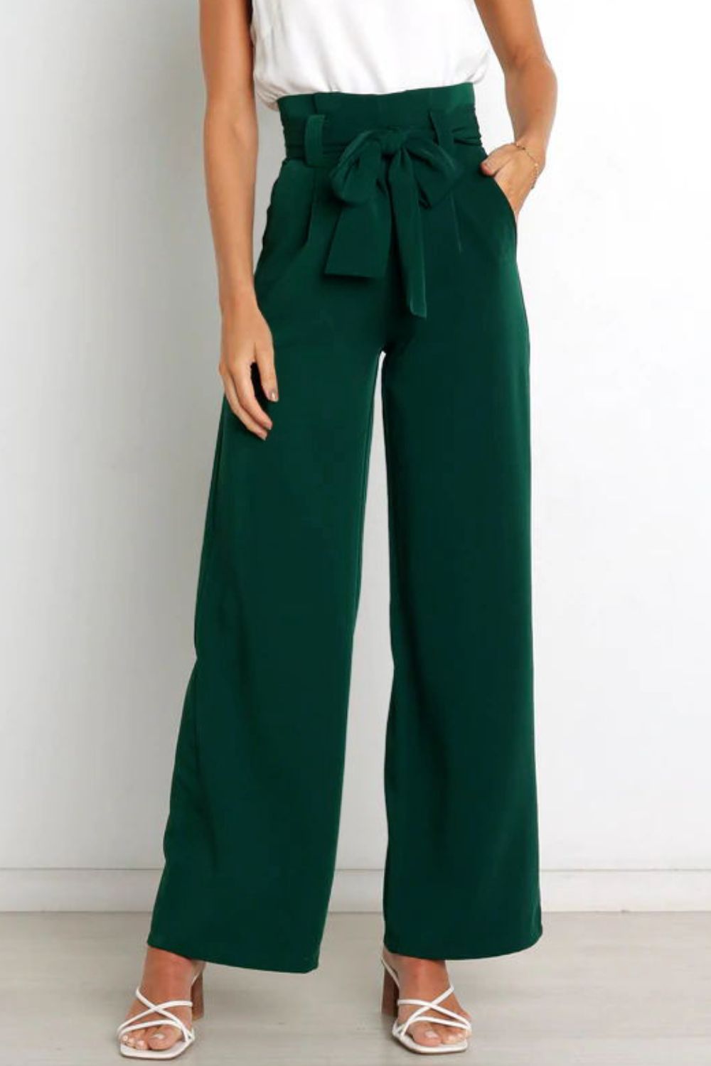 Paperbag Wide Leg Pants