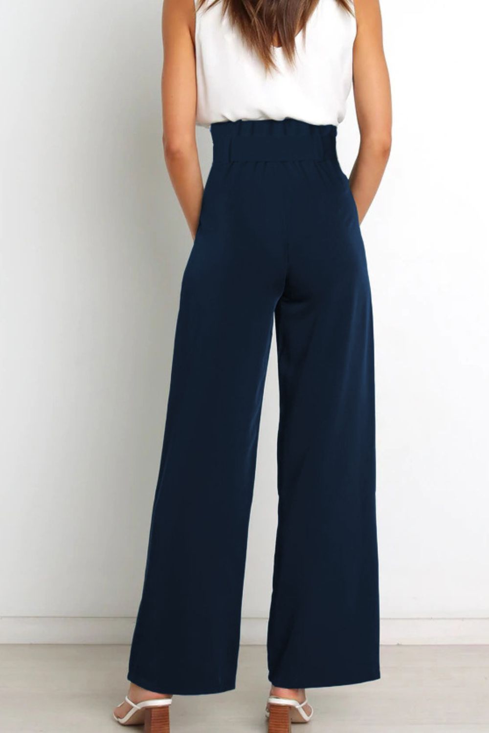 Paperbag Wide Leg Pants