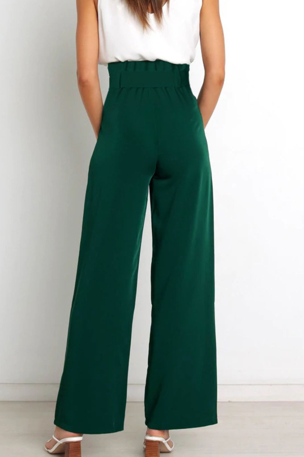 Paperbag Wide Leg Pants