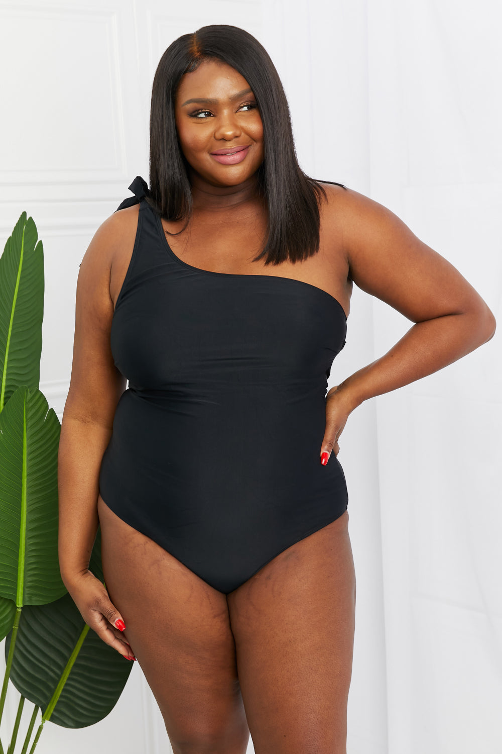 Black One-Piece Swimsuit