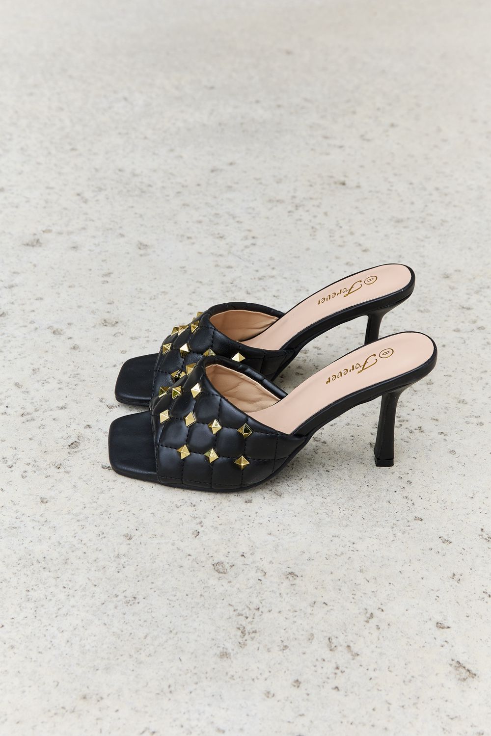 Studded clearance mules heels