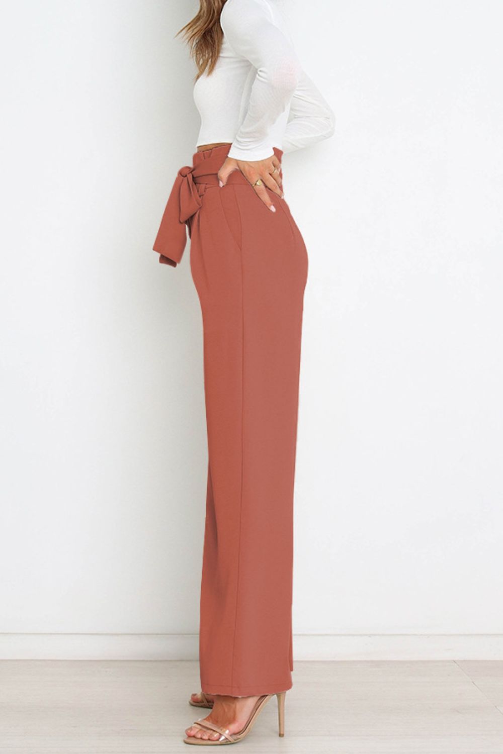 Paperbag Wide Leg Pants