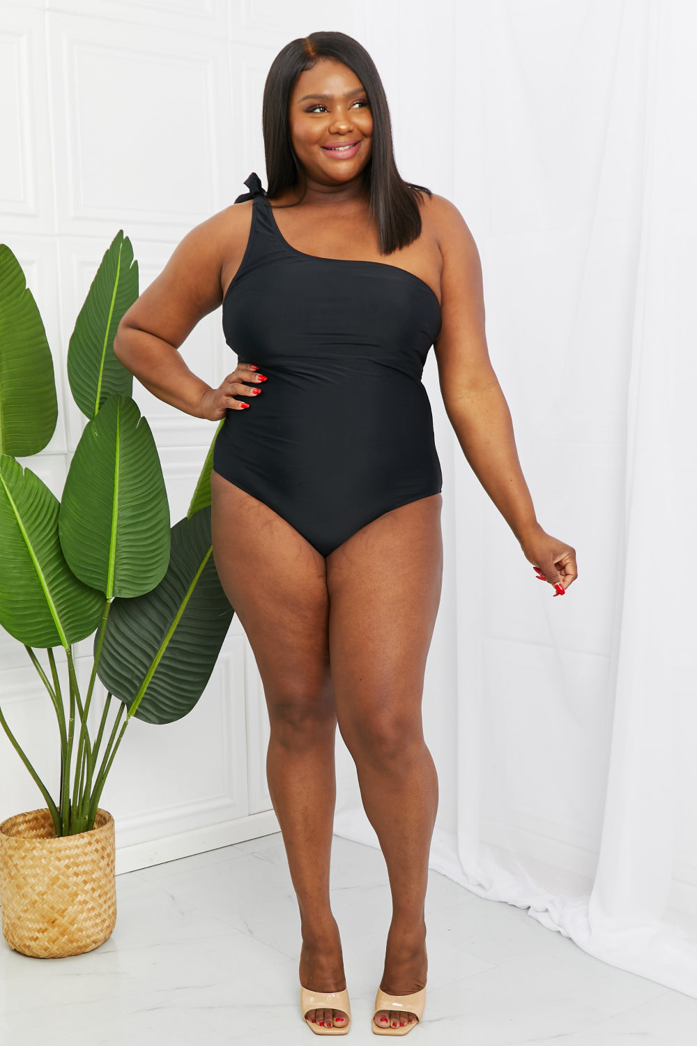 Black One-Piece Swimsuit