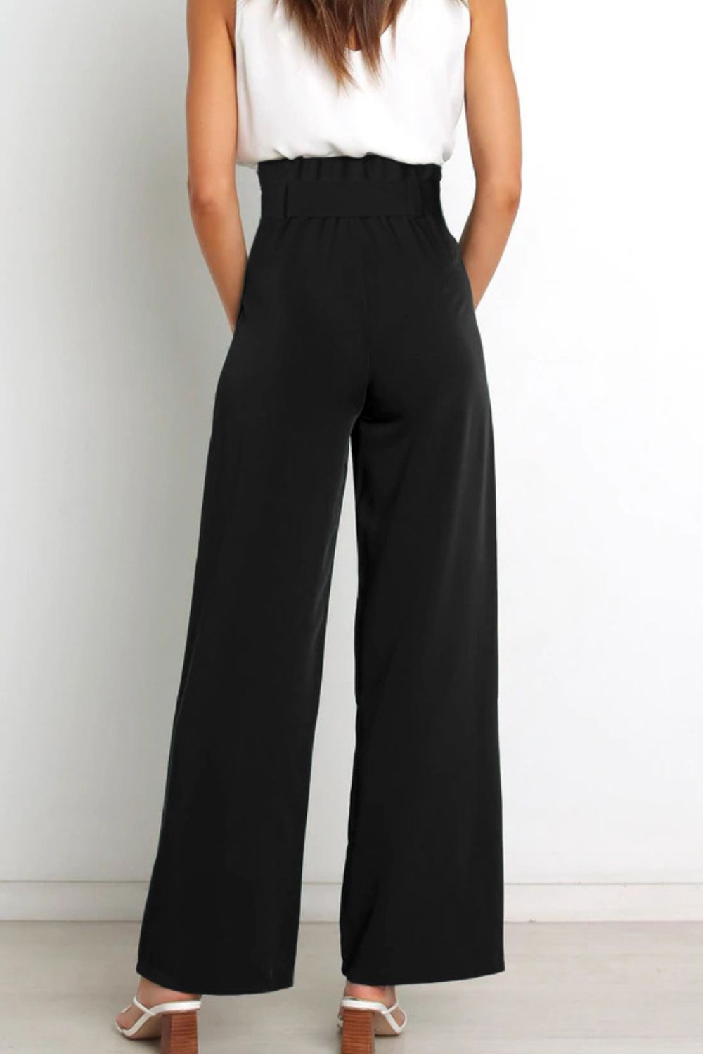 Paperbag Wide Leg Pants