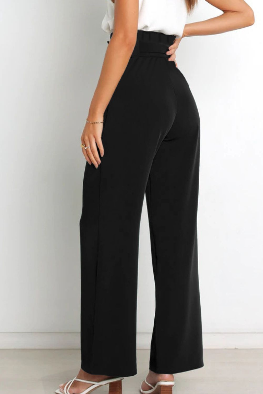 Paperbag Wide Leg Pants