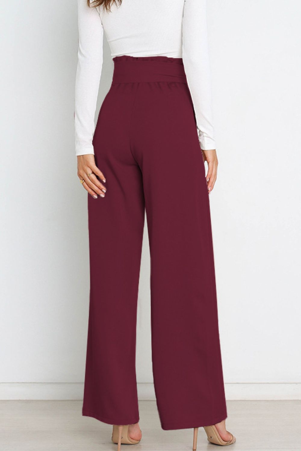 Paperbag Wide Leg Pants