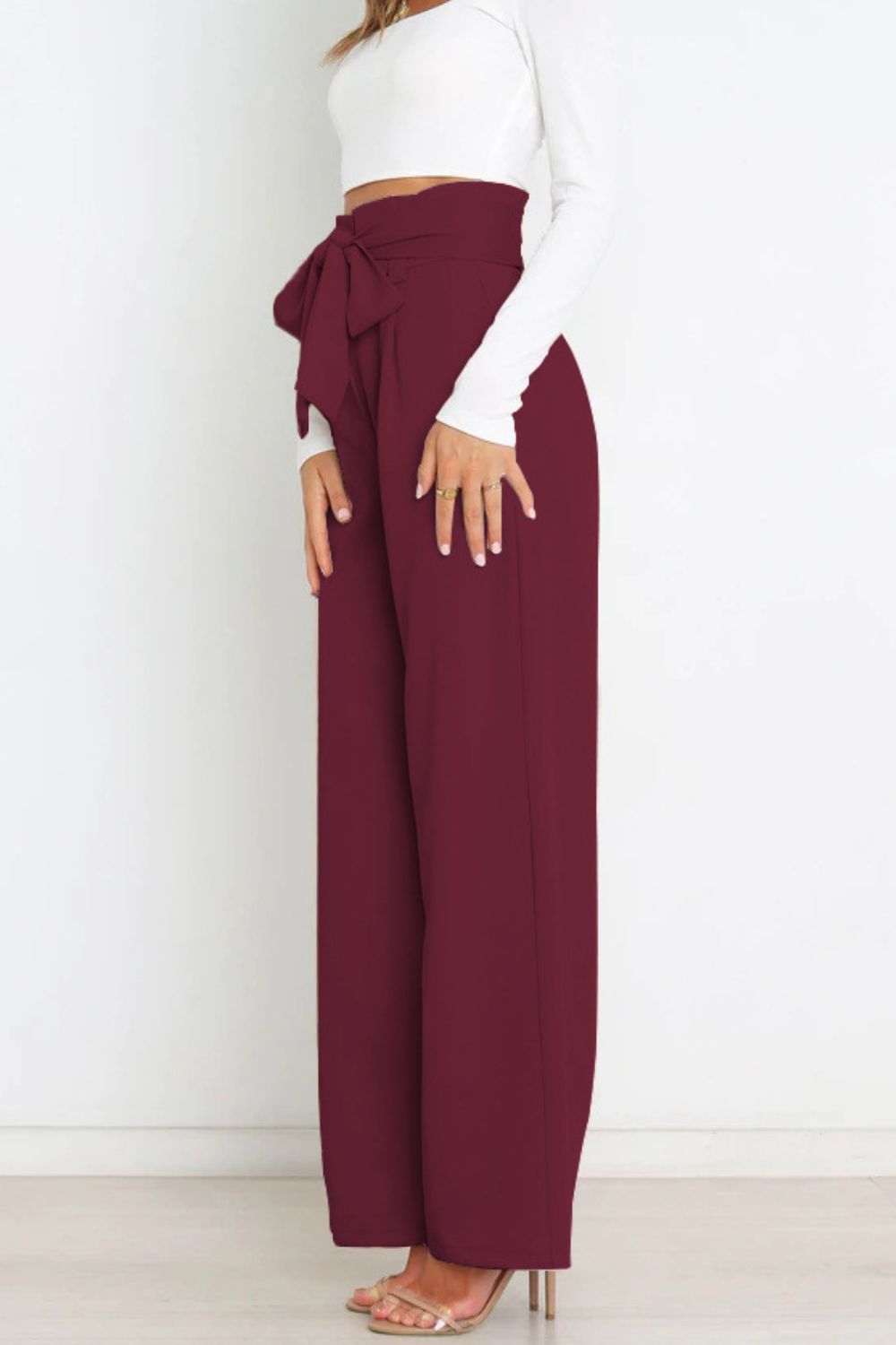 Paperbag Wide Leg Pants